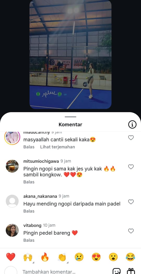 Komentar warganet di Instagram Jessica Kumala Wongso